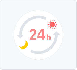 24時間、いつでも予約が可能です